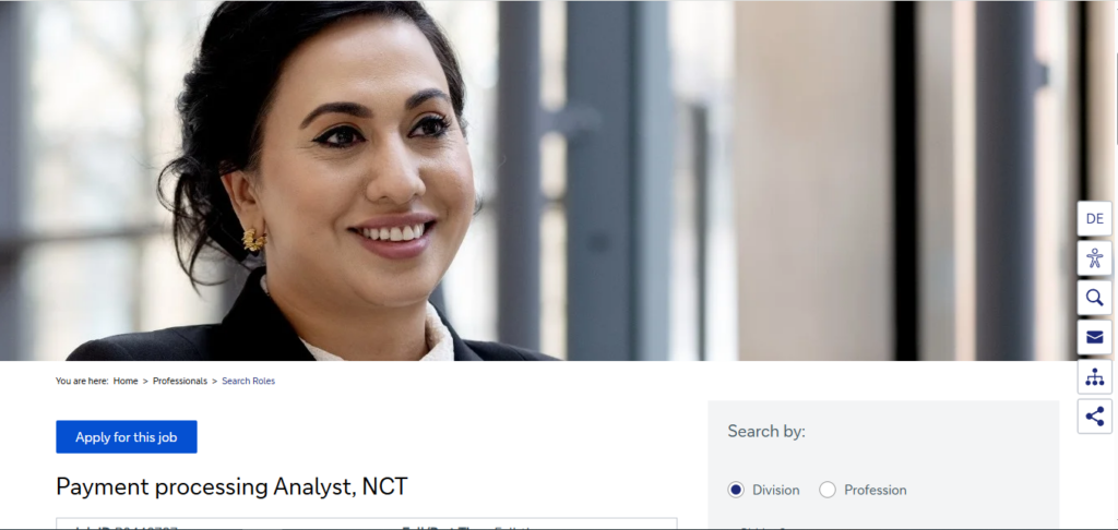 Deutsche Bank Hiring Payment processing Analyst, NCT | Bangalore 2026