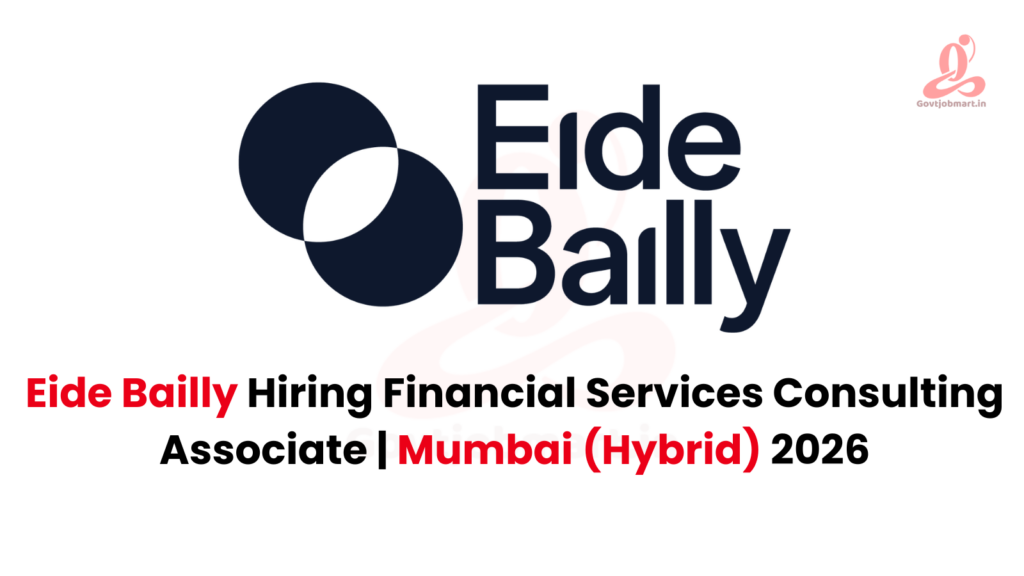 Eide Bailly Hiring Financial Services Consulting Associate | Mumbai 2026