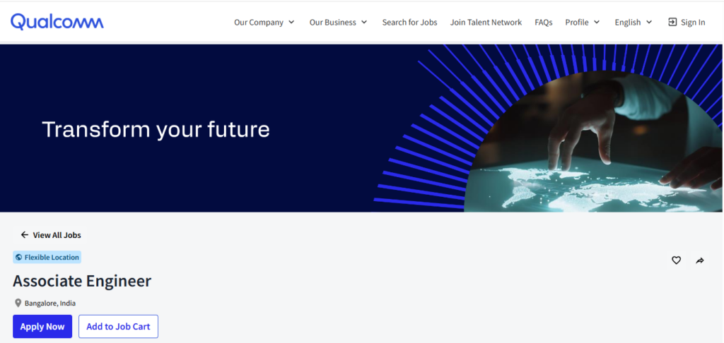 Qualcomm Hiring Associate Engineer | Bangalore 2026