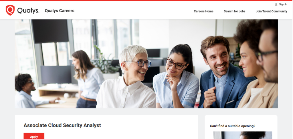 Qualys Hiring Associate Cloud Security Analyst | Pune 2026