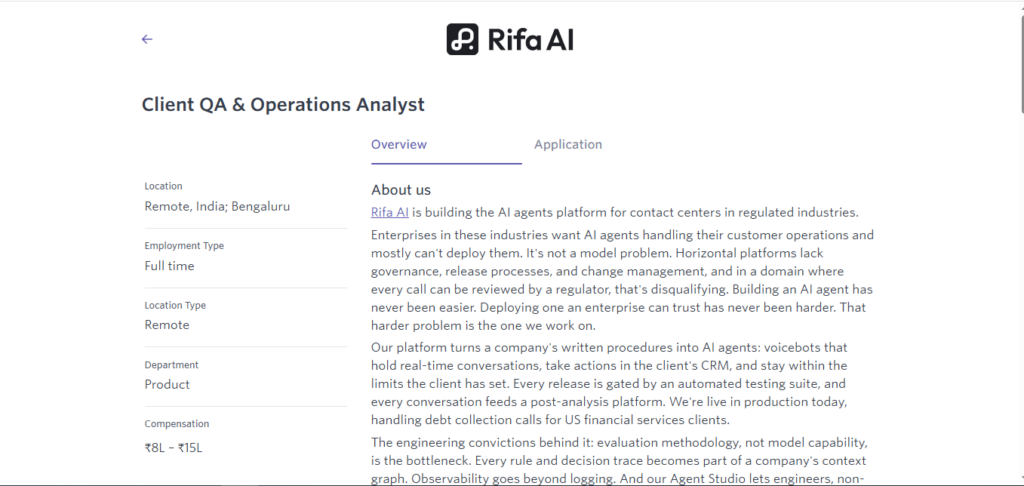 Rifa AI Hiring Client QA & Operations Analyst | Work from Home 2026
