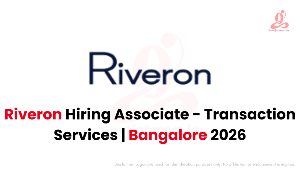 Riveron Hiring Associate - Transaction Services | Bangalore 2026